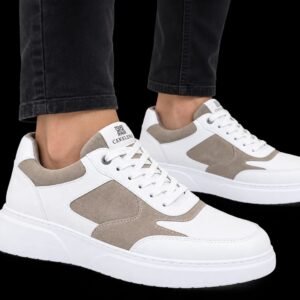 Baskets Sport-Chic en Cuir Premium + Daim